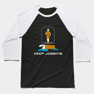 Jogging and Drinking Baseball T-Shirt